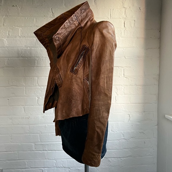 Rick Owens Leather Jacket - Picture 4 of 15